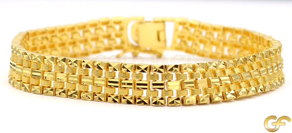 Luxurious Gents 22ct Yellow Gold Bracelet
